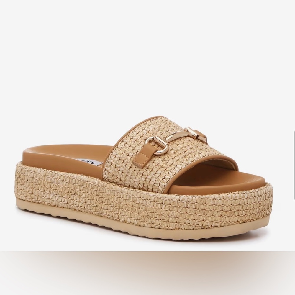 Steve Madden Kayley Raffia Platform Shoe